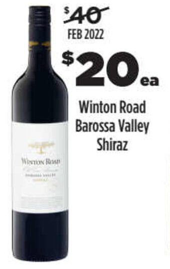 Liquorland Winton Road Barossa Valley Shiraz offer