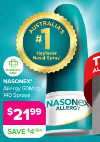 Nasonex Allergy 50Mcg 140 Sprays