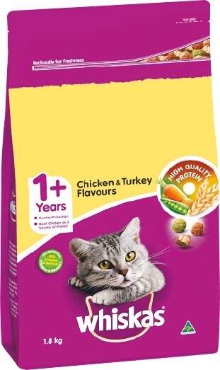 Woolworths Whiskas Dry Cat Food 1.8 kg offer