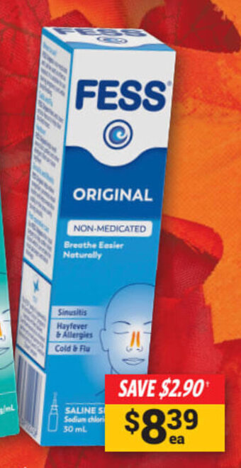 Cincotta Chemist Fess Nasal Spray 30mL offer