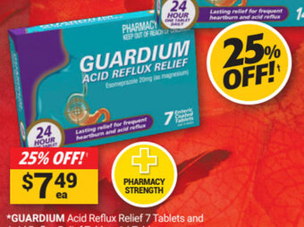 Cincotta Chemist Guardium Acid Reflux Relief 7 Tablets offer
