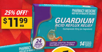 Cincotta Chemist Guardium Acid Reflux Relief 14 Tablets offer