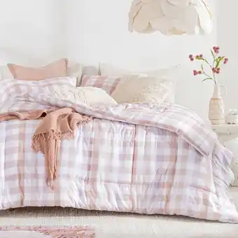 Pillow Talk Billie Toffee Reversible Comforter Set by Essentials offer