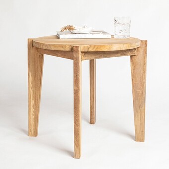 Pillow Talk Ward Recycled Teak Side Table by M.U.S.E. offer