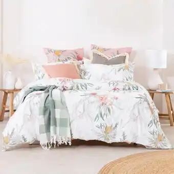 Pillow Talk Native Bouquet Quilt Cover Set by Habitat offer
