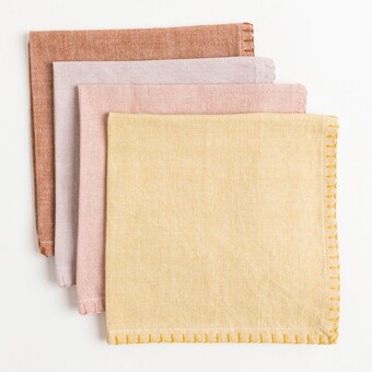 Pillow Talk Parker Cotton Napkin by Habitat offer