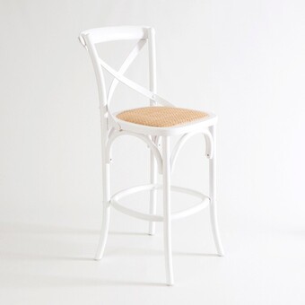 Bentwood Cross Back Breakfast Stool by M.U.S.E.