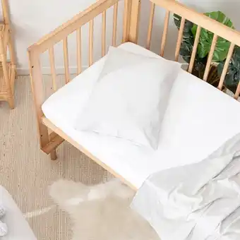 Pillow Talk Bamboo Waterproof Cot Mattress Protector by Hilton offer