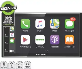 Autobarn Grundig 6.8” 200W Multimedia Unit Apple Carplay & Android Auto offer