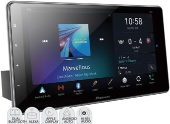 Autobarn Pioneer 9” 200W HD Floating AV Wireless Carplay Android Auto Alexa Receiver offer