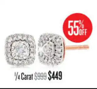Shiels Rose Gold & Diamonds 1/4 Carat offer