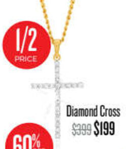 Shiels Diamond Cross offer