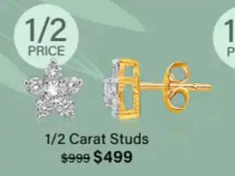 Shiels 1/2 Carat Studs offer