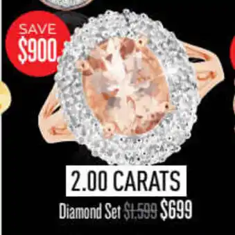 Shiels 2.00 Carats Diamond Set offer