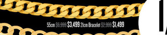 Shiels 9ct Solid Gold Bracelet 21cm offer