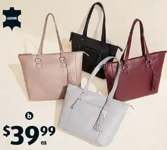 ALDI Serra Plus Leather Tote 10293 offer