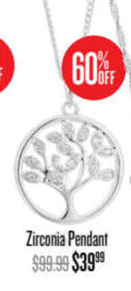 Shiels Zirconia Pendant offer