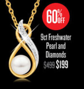 Shiels 9ct Freshwater Pearl and Diamonds offer