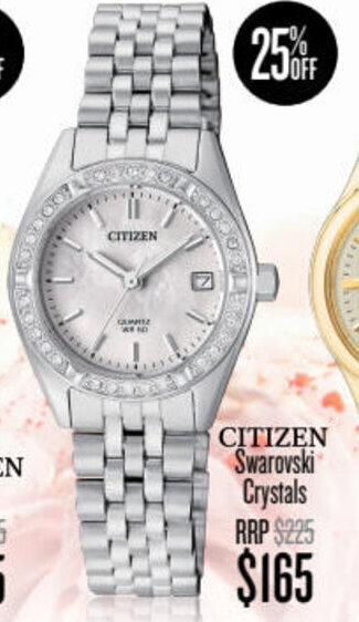 Shiels Citizen Swarovski Crystals offer