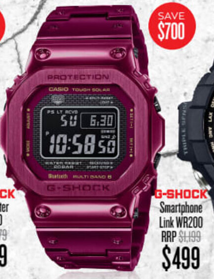 Shiels G-Shock Smartphone Link WR200 offer