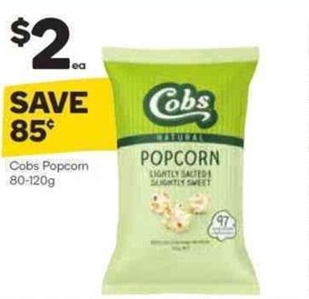 Woolworths Cobs Popcorn 80-120g offer