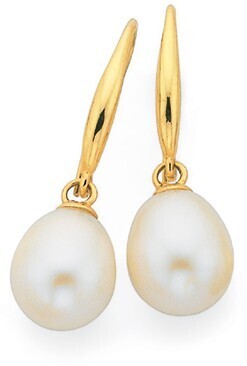 Goldmark 9ct Gold Cultured Freshwater Pearl Drop Earrings offer