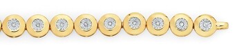 Goldmark 9ct Gold Diamond Bracelet offer
