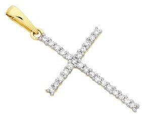 Goldmark 9ct Gold Diamond Cross Pendant offer