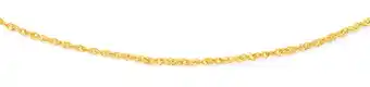 Goldmark 9ct Gold Italian Made 45cm Solid Criss Cross Chain offer