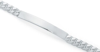 Goldmark Sterling Silver 21cm Oval Curb Id Bracelet offer