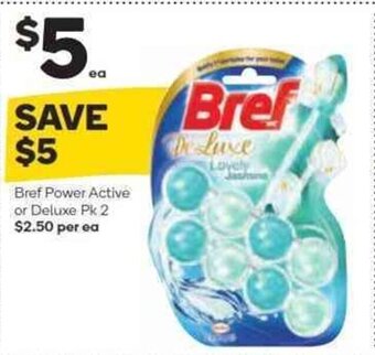 Woolworths Bref Power Active or Deluxe Pk 2 offer