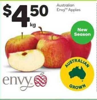 Woolworths Australian Envy Apples offer