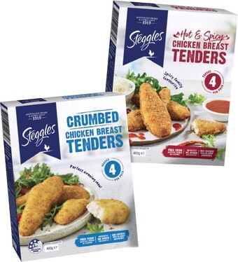 IGA Steggles Chicken Breast Tenders 400g Selected Varieties offer