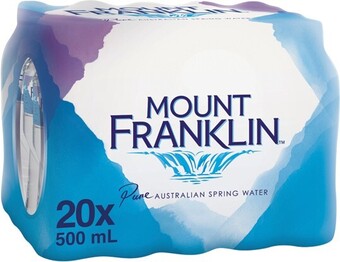 IGA Mount Franklin Spring Water 20x500mL offer