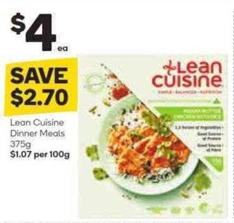 Woolworths Lean Cuisine Dinner Meals 375g offer