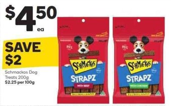 Woolworths Schmackos Dog Treats 200g offer