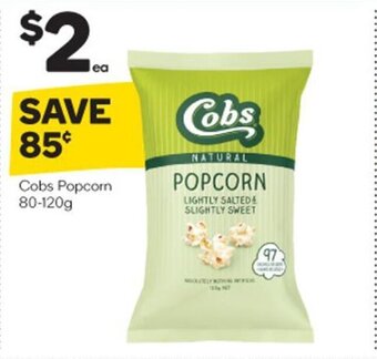 Woolworths Cobs Popcorn 80-120g offer
