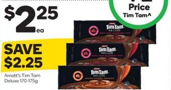 Woolworths Arnott's Tim Tam Deluxe 170-175g offer