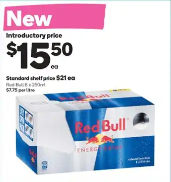 Woolworths Red Bull 8 x 250ml offer
