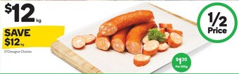Woolworths D'Orsogna Chorizo offer
