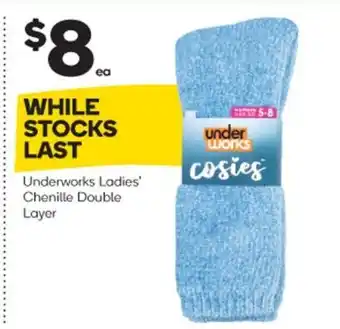 Woolworths Underworks Ladies' Chenille Double Layer offer