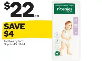Woolworths Tooshies by Tom Nappies Pk 30-44 offer