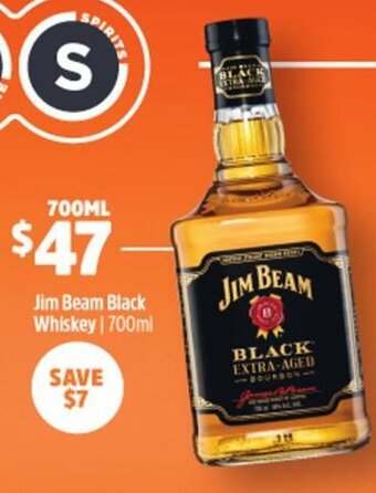 Woolworths Jim Beam Black Whiskey 700ml offer