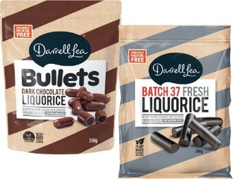 Coles Darrell Lea Bullets, Twists, Balls or Liquorice 140g-280g offer
