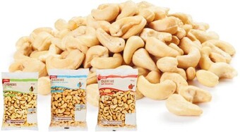 Coles Coles Dry Roasted, Natural or Roasted & Salted Cashews 400g Pack offer