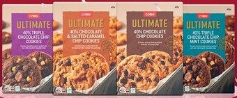 Coles Coles Ultimate 40% Chocolate Chip Cookies 400g offer