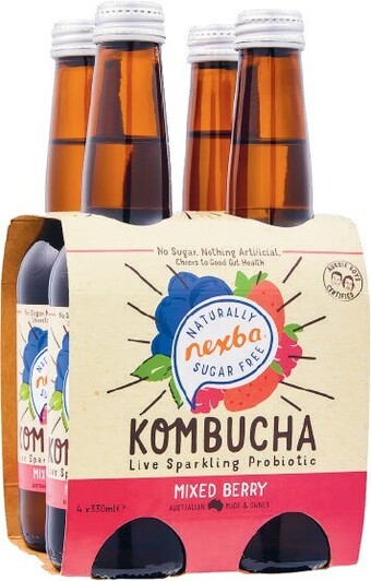 Coles Nexba Kombucha or Functional Drinks 4x330mL offer