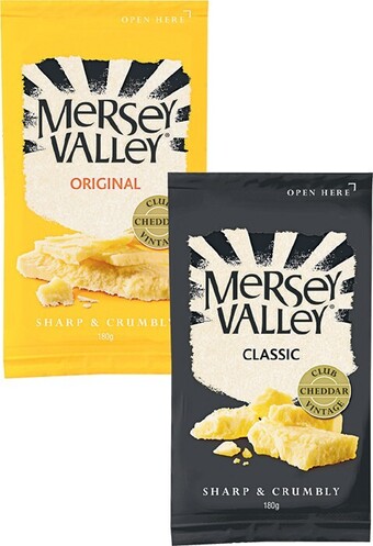Coles Mersey Valley Cheddar Cheese 180g offer