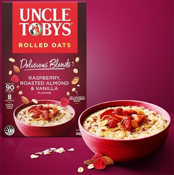 Coles Uncle Tobys Oats Delicious Blends 320g offer
