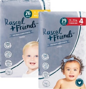 Coles Rascal + Friends Bulk Nappy Pants 24 Pack-29 Pack offer